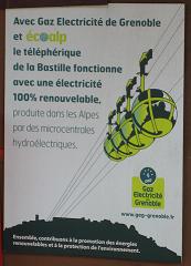 green tram in Grenoble