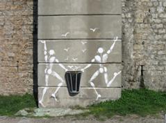 recycling mural in Grenoble